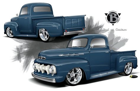 Res: 2048x1340, excellent ford f pickup rendering with custom chevy trucks wallpaper 1952 Ford Truck, Duramax Diesel, Classic Ford Trucks, Classic Pickup Trucks, Ford Pickup Trucks, Ford Classic Cars, Truck Art, Pro Touring, Chevy Truck