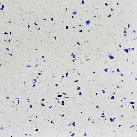 Blue Terrazzo Texture, Blue Terrazzo Bathroom, White Terrazzo Tile, Blue Particles, Yellow Terrazzo, Terazzo Floor, Blue Floor Tile, Blue Terrazzo, Terrazzo Texture