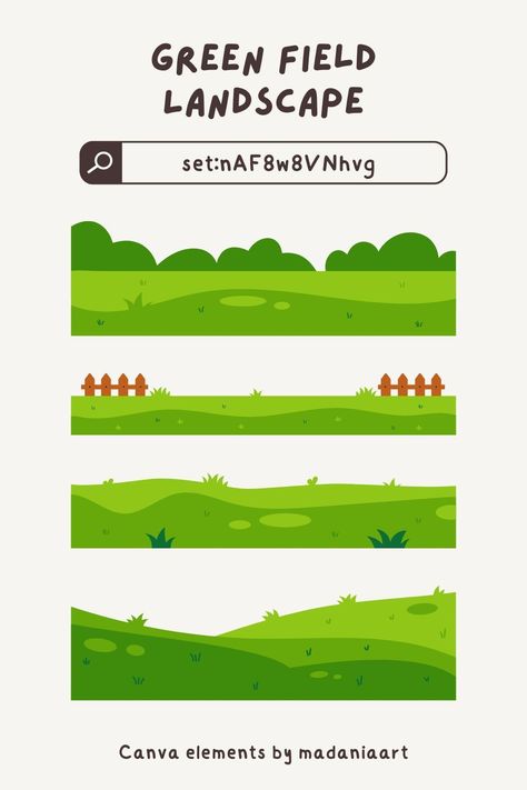 Canva Elements Keyword Green Field Landscape | set:nAF8w8VNhvg snowflakeelement #canvaelemenkeyword. Game Doodle, Canva Guide, Earth Layers, Keyword Elements Canva, Field Landscape, Canva Elements Keyword, Canvas Learning, Forest Background, Green Field