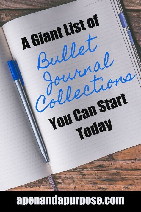 Bullet journal collection ideas for your bullet journal. I love having collections and lists in my bullet journal. They help me stay organized. Not only that, but I can keep track of things much easier because I know where to find them! #bulletjournal Bullet Journal Collections, Bullet Journal Lists, How To Bullet Journal, Bullet Journal Key, Journal Collection, Bullet Journal Setup, Journal Setup, Journal Lists, Bujo Planner