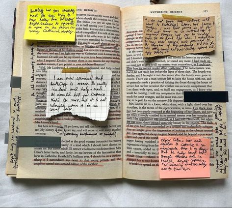 Annotating Wuthering Heights, Wuthering Heights Annotated, Books Annotated, Annotation Aesthetic, Book Annotation Tips, Book Annotating, Books Annotations, Annotating Books, Annotated Books