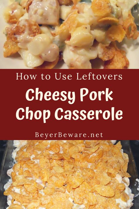 Cheesy Pork Chops, Leftover Pork Chops, Pork Chop Casserole, Barbecue Pork Ribs, Leftover Pork, Grilled Pork Chops, Leftovers Recipes, Pork Chop, Pork Chop Recipes