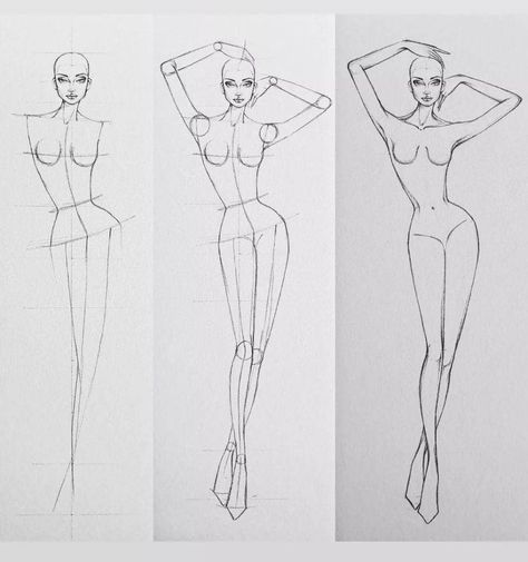 Dress Illustration Design, Fashion Design Inspiration Board, Fashion Illustration Portfolio, Silhouette Mode, Croquis Fashion, Fashion Figure Templates, Fashion Illustration Poses, Fashion Model Sketch, Human Figure Sketches