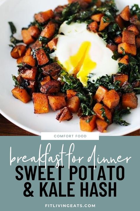 Dinner Sweet Potato, Sweet Potato Kale Hash, Sweet Potato And Kale, Sweet Potato Kale, Lectin Free, Hash Recipe, Yummy Sweet Potatoes, Stuffed Sweet Potato Healthy, Sweet Potato Breakfast