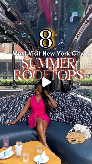 Excursion Doctor | NYC Activities • Restaurant • Hotel  Guide on Instagram: "Rooftop Bars In New York City For The Summertime ☀️👇🏾

The Summer season is the best time in New York City in my opinion and there are tons of amazing rooftop bars and restaurants across the city that you can enjoy and soak up the sun with some amazing crafted cocktails with your friends!

Highlighting additional rooftops in NYC to visit 
(Feel free to share your favorite rooftop in New York in the comments)

•Monarch Rooftop, 📍71 W 35th Street
•El Nico, 📍Williamsburg 
•Overstory, 📍 70 Pine Street
•The Hairy Lemon, 📍Alphabet City 
•Ophelia Lounge, 📍 3 Mitchell
•Gallow Green, 📍 542 W 27th St
•Everdene, 📍 Nomad
•Refinery Rooftop, 📍63 W 38th St
•Laserwolf, 📍Williamsburg
•Spyglass Rooftop, 📍47 W 38th St
•P Nyc Activities, City Activities, High Deck, Rooftop Restaurants, Alphabet City, Rooftop Bars, Bars And Restaurants, Soak Up The Sun, Rooftop Restaurant