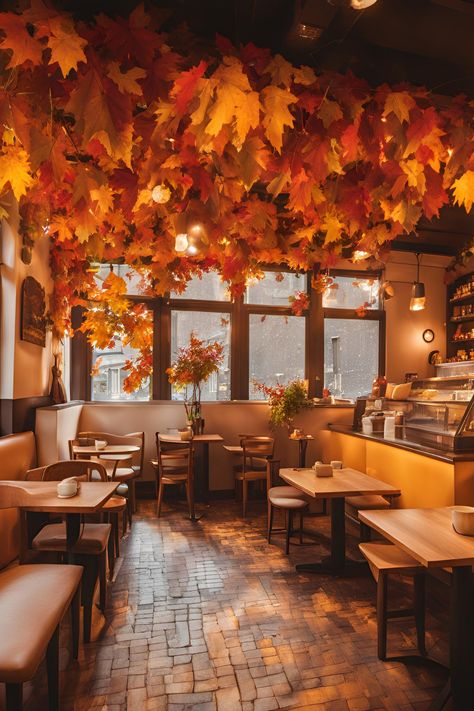 #fall School Cafeteria, Restaurant Ideas, Fall Aesthetic, Thanksgiving Decorations, I Fall, Fall Decor, Fall Outfits, Thanksgiving, Cafe