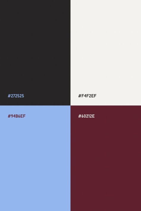 Choosing a color palette is an essential part of any design projectwhether it's for your homewardrobeor brandingColor has the power to evoke emotionsset the toneand create a cohesive and... Blue And Burgundy Bathroom, Blue And Burgundy Color Palette, Dark Branding Color Palette, Burgundy Graphic Design, Blue Burgundy Color Palette, Burgundy And Blue Color Palette, Burgandy Color Pallet, Color Palette With Burgundy, Baby Blue Palette