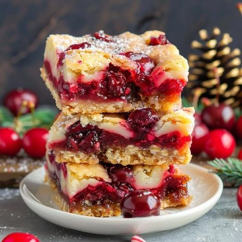 Christmas Cherry Bars: A Festive Delight Christmas Cherry Bars, Christmas Bars, Cherry Bars, Cherry Filling, Cookie Dough Ice Cream, Cherry Desserts, Fruit Bar, Cherry Cheesecake, Cherry Recipes