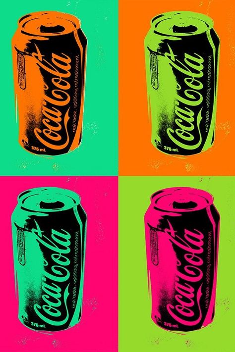 Makeup Wallpapers Iphone, Coca Cola Wallpaper, Makeup Wallpaper, Andy Warhol Pop Art, Andy Warhol Art, Warhol Art, Coke Cans, Pop Art Wallpaper, Jean Michel Basquiat