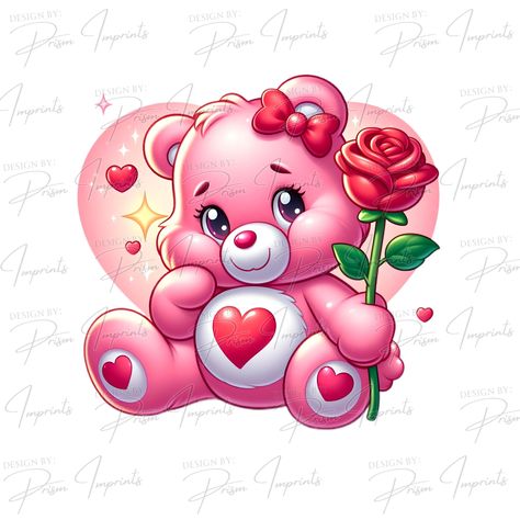 Love Care Bear, Sweater Png, Care Bear Tattoos, Kawaii Valentine, Xmas Centerpieces, Valentines Day Drawing, Beautiful Summer Wallpaper, Body Image Art, Pink Bar