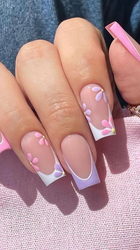 Summer Nails 2024 Square, Nail Ideas For Back To School, Nail Ideas Acrylic Summer 2024, Square Summer Nails 2024, Cute Summer Nails 2024 Simple, Nails Design Summer 2024, Short Nail Ideas Summer 2024, Nails Holiday Summer, Beach Vacation Nail Inspo Summer