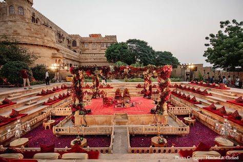 Outdoor Hindu Wedding, Grand Indian Wedding, Wedding Trinkets, Suryagarh Jaisalmer, Bamboo Resort, Mandap Wedding, Wedding Core, Floral Mandap, Royal Wedding Themes