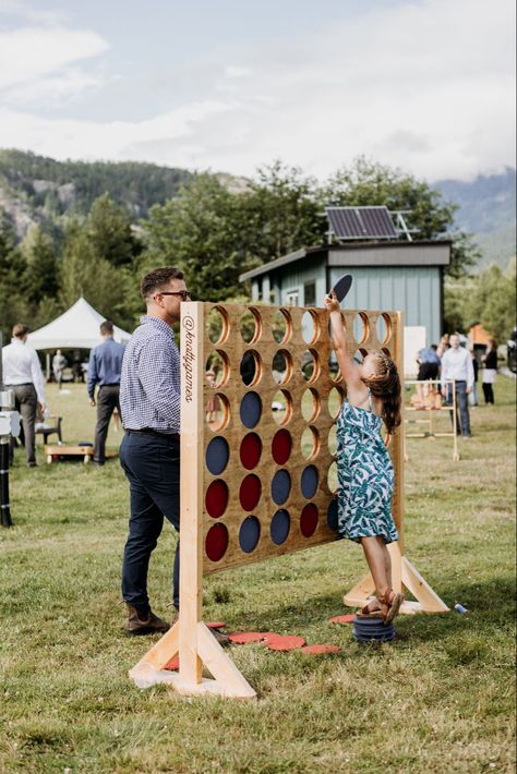 Gianr Connect4 rental, amazing addition to weddings, birthdays, corporate events, or a weekend BBQ! Photo: Leah Kathryn Photography Wedding Connect Four, Corporate Event Activities, Giant Connect 4, Yard Game, Connect 4, Yard Party, Community Centre, Yard Games, Event Activities