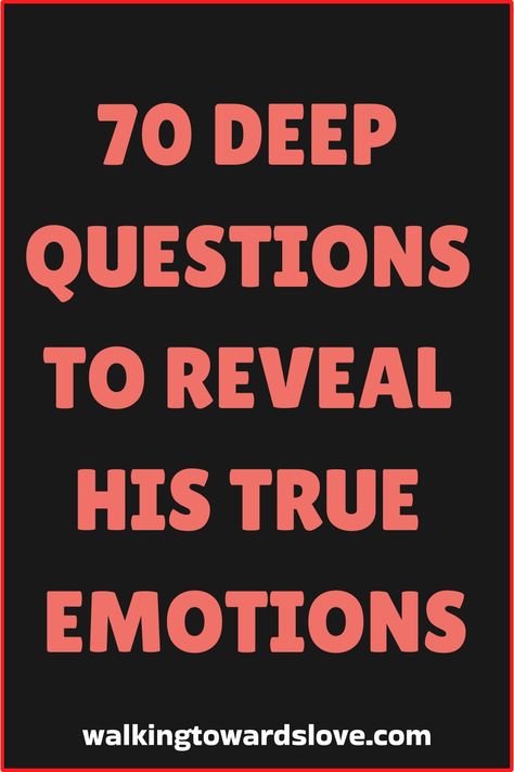 Understanding your boyfriend’s feelings can sometimes be challenging. Asking deep and thoughtful questions can help you gain clarity and strengthen your relationship. This list of 70 questions is designed to help you explore his emotions, thoughts, and the state of your relationship. These questions cover various aspects of love and commitment, ensuring you have a Questions To Help Your Relationship, Random Question To Ask Your Boyfriend, Daily Questions To Ask Your Boyfriend, Questions For Boyfriend About Me, Deep Questions To Ask In A Relationship, Deep Questions To Ask Husband, Deep Meaningful Questions, Deep Emotional Questions, Questions You Ask Your Boyfriend