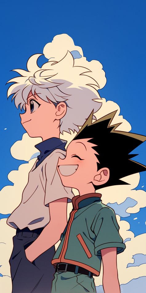 #anime #manga #cartoon #animewallpaper #animefanart #mangafanart #background #wallpaper Killua Phone Wallpaper, Hxh Wallpaper Aesthetic, Hunter X Hunter Drawing, Gon Wallpaper, Hunter X Hunter Wallpapers, Killua Wallpaper, Hxh Wallpaper, Hunter X Hunter Fanart, Gon Hunter X Hunter