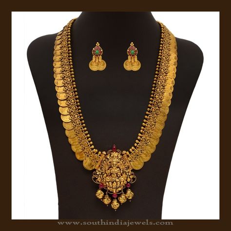 Vummidi Bangaru Jewellers, Chand Bali, Haram Designs, Gold Haram, Gold Temple Jewellery, Gold Bridal Necklace, Gold Jewelry Simple Necklace, Gold Necklace Indian Bridal Jewelry, Antique Bridal Jewelry