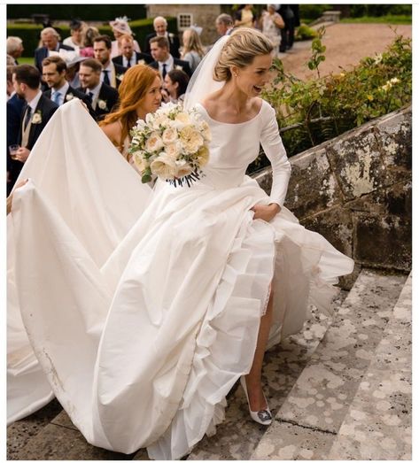 Bella's Wedding Dress, Conservative Wedding Gown, Estate Wedding Dress, Soft Wedding Updo, Wedding Gowns Sleeves, Grace Kelly Wedding Dress Inspired, Wedding Dresses Royal, Spanish Bride, Classy Wedding Dress