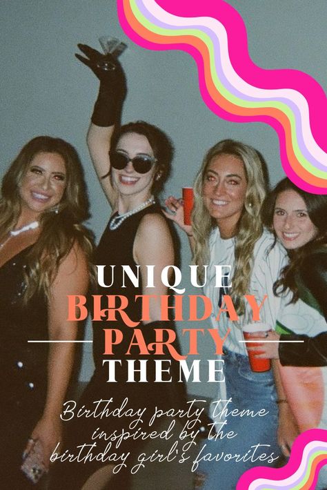 Detailed Party Planning Content from the Bash of the Year - a 25th Birthday Party with a Theme Celebrating All of the Birthday Girl's Favorite Things - Costume Party | Unique Party Theme | DIY Party Decor - Events on a Budget - It's All Here + Hosted by Disco Frank. Put a Little Disco in the Details of Your Next Event Unique Birthday Party Themes, Costume Party Themes, 25th Birthday Party, Planning Content, Unique Birthday Party, 25th Birthday Parties, Unique Party Themes, Hollywood Costume, Birthday Party Planning