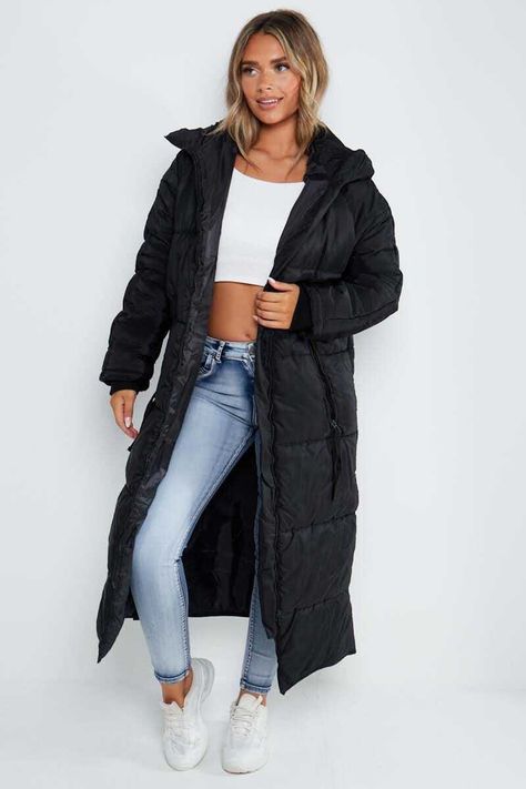 Oversized Winter Coat, Long Winter Jacket, Winter Maxi, Winter Outfits Aesthetic, Longline Jacket, Longline Coat, Long Puffer, Maxi Coat, Hooded Parka