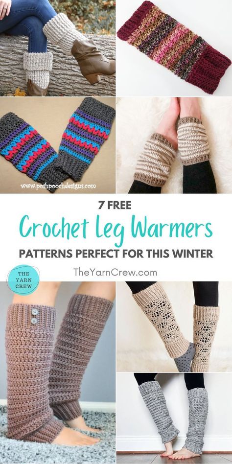 Find out the perfect and cozy crochet leg warmers for this winter in this collection. Crochet patterns curated by The Yarn Crew. Crochet Leg Warmers Free Pattern, Leg Warmers Crochet Pattern, Leg Warmers Pattern, Crochet Leg Warmers, Crochet For Beginners Blanket, Crochet Boots, Cozy Crochet, Leg Warmer, Crochet Quilt