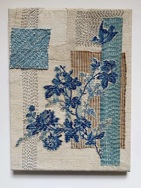 Textile Ideas Inspiration, Caro Ramsey, Mandy Pattullo, Kunst Collages, Textile Samples, Simpul Makrame, Boro Stitching, Textile Art Embroidery, Textiles Artwork