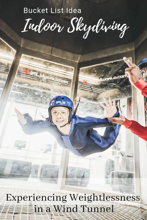 Crazy Bucket List, Ifly Indoor Skydiving, Indoor Skydiving, Wind Tunnel, Climbing Gear, Bungee Jumping, Adventure Bucket List, Outfits To Wear, Travel Reading