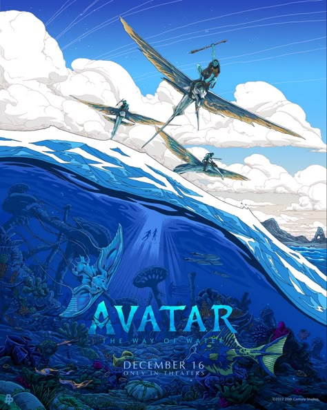 Avatar The Way Of Water Fan Art, Avatar The Way Of Water Poster, Avatar Way Of Water Art, Avatar The Way Of Water Art, Avatar Inspired Room, Avatar Way Of Water, Avatar Illustration, Avatar James, Avatar 2009