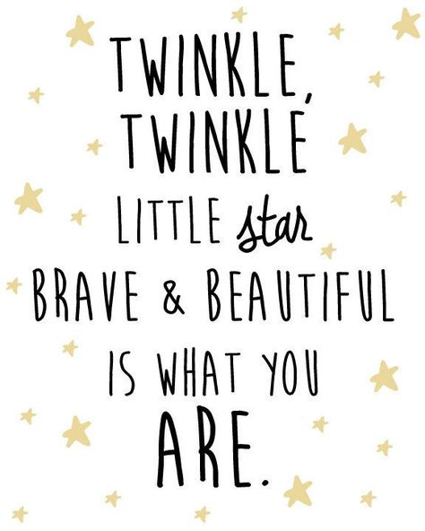 Nursery Star and Moon Digital Print- Twinkle Twinkle little star brave and beautiful is what You Are My Moon, Star Quotes, Life Quotes Love, Daughter Quotes, Twinkle Twinkle Little Star, Baby Quotes, Mom Quotes, Quotes For Kids, Birthday Quotes