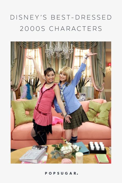 Best Dressed Disney Channel Characters of the 2000s 90s Disney Channel Outfits, Disney Channel Costumes 2000s, 2000s Movie Characters, 2000s Disney Channel Outfits, Disney Channel Couples, Adult Disney Party, 2000s Characters, Disney Channel Characters, London Tipton