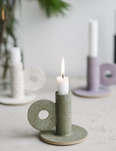 Ceramic Candleholder, Designers Studio, Clay Candle Holders, Clay Candle, Diy Ceramic, Great Escape, Keramik Design, Raku Pottery, Hand Built Pottery