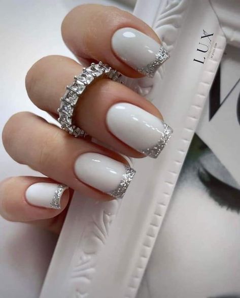 Inspiration Nails, Gel Toe Nails, Milky Nails, Wow Nails, Christmas Gel Nails, Bride Nails, White Nail, Ideas Nails, Bridal Nails