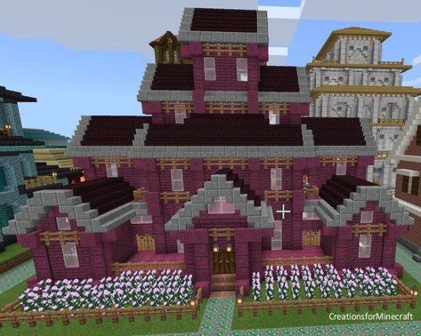 Crimson Wood Minecraft, Nether Wood House Minecraft, Nether Brick House Minecraft, Crimson Wood House Minecraft, Minecraft Bases, Mc Houses, Minecraft Seeds, Minecraft House Ideas, Mc Ideas