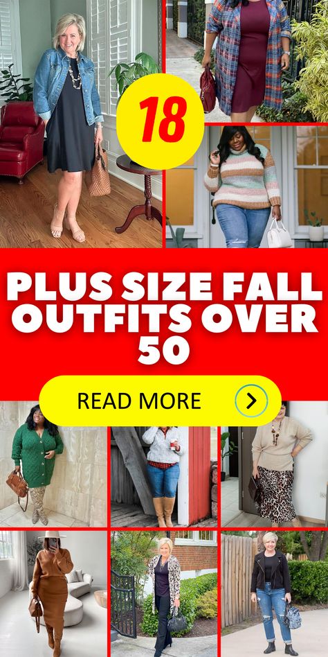 Elevate Your Fall Wardrobe with Classy Plus Size Outfits Over 50: Embrace the Elegance of the Season with Stylish Choices for Women Over 50. Explore Chic and Trendy Styles for Fall 2023, from Casual Everyday Looks to Classy Party Ensembles. Whether You're Opting for Women's Winter Fashion or Stylish Business Casual Attire, Your Outfits Speak of Timeless Sophistication. Fashion Over 50 Plus Size Outfit Ideas, 45 Plus Fashion Outfit Ideas, Outfits Over 50 Women Plus Size, Fashion For 60 Year Old Women Plus Size, Outfits For Slimmer Look, Fall Fashions For Plus Size Women, Senior Plus Size Fashion, Casual Plus Size Outfits 2024, Fashion For Plus Size Women Over Fifty