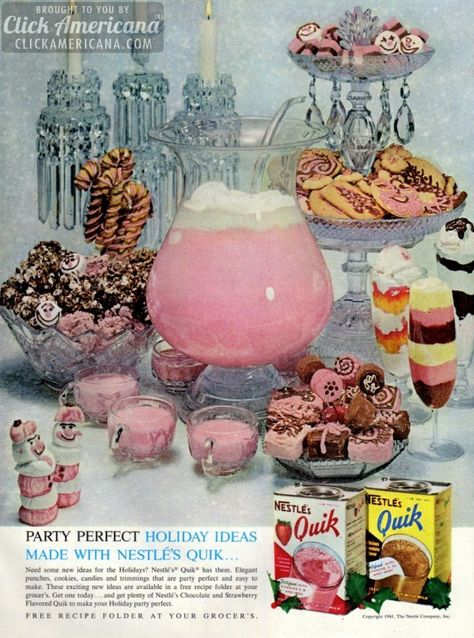 Nestle Quik, Aesthetic Foods, Chrysler Cars, Vintage Cooking, Old Advertisements, Food Ads, Retro Advertising, Retro Ads, Chocolate Strawberry