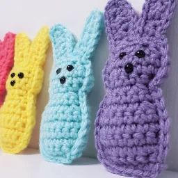 19 May Knitting and Crochet Digest — Craftorator Crochet Easter Peeps Patterns Free, Crochet Peep, Easter Crochet Patterns Free, Peep Bunny, Crochet Stuffies, Easter Arts And Crafts, Crochet Toys Free, Crochet Easter, Easter Crochet Patterns