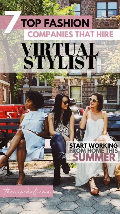 Love fashion? Here’s a fun an fab work. Work as a Virtual/Remote Stylist and make money from home. Here’s 7 companies that will pay you to be a virtual stylist. Work from home and make money online #virtualstylist #onlinestylist #sidehustleideas Personal Fashion Stylist, Start A Business From Home, Best Home Business, Fashion Jobs, Online Stylist, Style Makeover, Work From Home Tips, Virtual Stylist, Remote Jobs