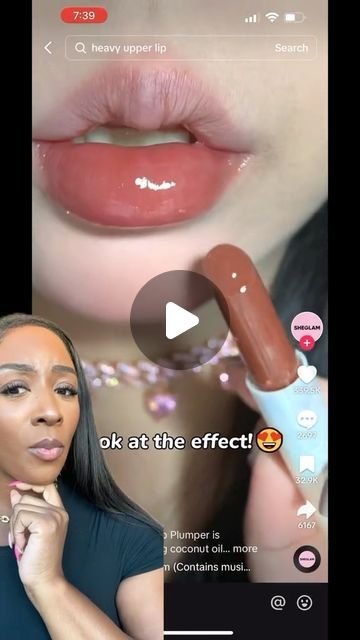 Kristen Green on Instagram: "OMG! This is the most pigmented gloss 😳😍 Makeup Used In Video👇🏾 SHEGLAM Pout-Perfect Shine Lip Plumper Shade Sepia Kiss Link In Bio 👆🏾 ShopLTK #lipplumper #lipplump #lipgloss #sheglam" Sheglam Pout-perfect Shine Lip Plumper, Sheglam Lip Plumper, Sheglam Lipgloss, Gloss Makeup, Lip Plumper, Lip Gloss, Link In Bio, Beauty Makeup, Kiss