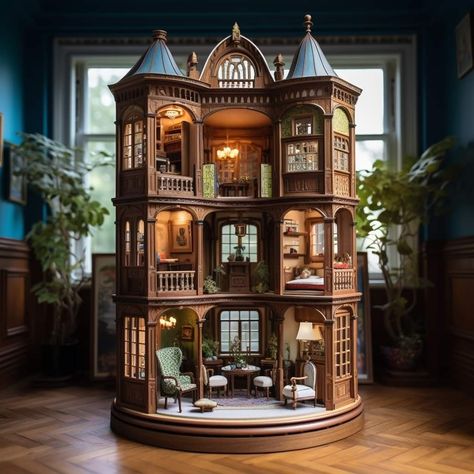 Miniature Castle, Castle Dollhouse, Foam House, Architectural Buildings, Castle Interior, Castles Interior, Miniature Rooms, Nook, House Ideas