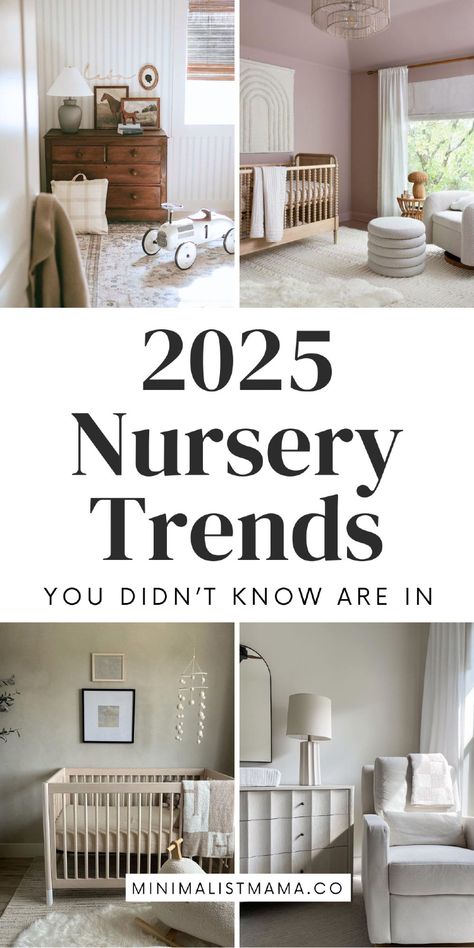 Nursery With Dark Wood Trim, Contemporary Nursery Neutral, Nursery Room Colours, Mixed Wood Tones Nursery, Nursery Dark Floors, Neutral Baby Girl Room, Denim Blue Nursery, Wood Tones Nursery, Fun Gender Neutral Nursery