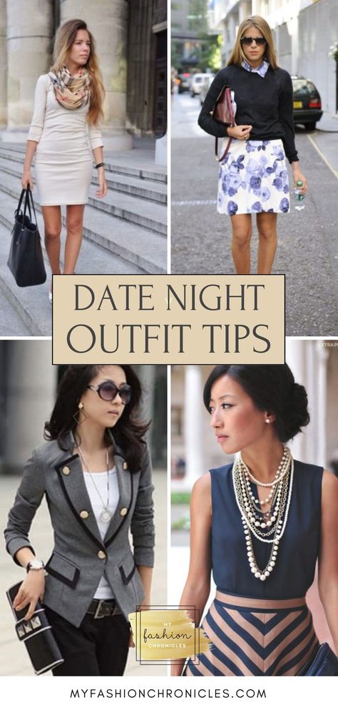 Transition seamlessly from day to night with our top date night outfit tips. These ideas will help you look your best, whether you're heading to a romantic dinner or a casual outing. Get inspired to create outfits that are both fashionable and functional. Date Night Clothes For Women, Denim Midi Skirt Outfit, Classic Outfits For Women, Chic Black Dress, Date Night Outfit Ideas, Trendy Date Night Outfit, Night Outfit Ideas, Outfit Tips, Date Night Outfits