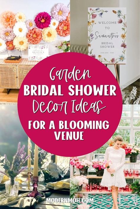 Looking for the best garden bridal shower decor ideas? This guide is filled with creative garden bridal shower decoration ideas that will help you create a whimsical garden atmosphere, whether indoors or outdoors. Delight your guests with charming garden bridal shower decorations that capture the essence of a blooming garden, making it the perfect way to celebrate the bride-to-be! | Unique Bridal Shower Garden Bridal Shower Decorations, Bridal Shower Decorations Ideas, Bachelorette Party Budget, Unique Bridal Shower Ideas, Bridal Shower Themes Ideas, Themed Bridal Showers, Bridal Shower Planning Checklist, Bridal Shower Decor Ideas, Thoughtful Bridal Shower Gifts