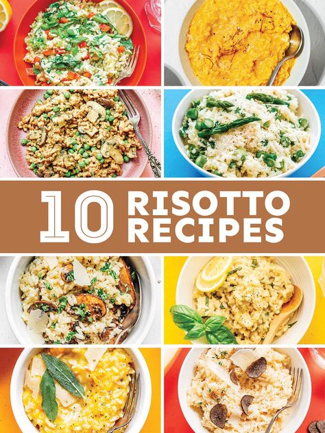 Whether you are new to risotto or have long loved it, we've got 10 delicious risotto recipes for you to try! From classic mushrooms risotto to decadent saffron risotto and even low carb options, we're covering it all in this guide to risotto flavors!