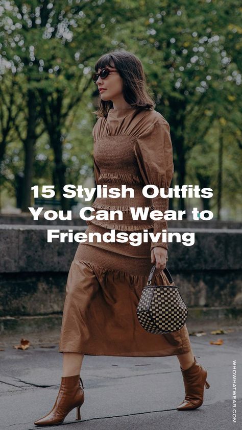 Don't wait until the last minute to start looking for your holiday looks. Check out our finely curated list of outfits you can copy that'll have you looking like the most fashionable girl at your friendsgiving. Friendsgiving Outfits Women, Friends Giving Outfit Ideas, Friendsgiving Outfit Ideas Casual, Friendsgiving Outfits, Superga Outfit, Friendsgiving Outfit Ideas, Friendsgiving Outfit, Italy Fall, Breakfast Outfit