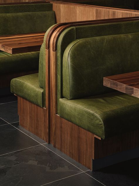 Il Bracco – Michael Hsu Office of Architecture Booth Seating Restaurant, Michael Hsu, Booth Seat, Leather Banquette, Baked Pizza, St David, Restaurant Booth, Car Parks, Booth Seating