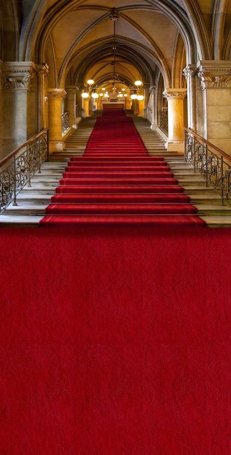 Red Carpet Aesthetic Background, Red Carpet Aesthetic, Red Carpet Decorations, Stairs Background, Carpet Background, Red Carpet Background, Red Carpet Backdrop, Carpet Staircase, Event Backdrop