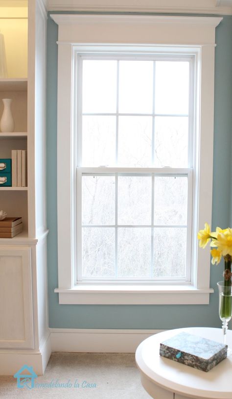 Diy Window Trim, Interior Window Trim, Craftsman Trim, House Trim, Window Molding, Window Casing, Interior Windows, House Window, House Hunters