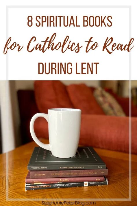 Spiritual reading is an amazing way to deepen our prayer life during Lent as we journey to the foot of the cross with Christ. Here are our top 8 spiritual books to read this Lent.

Lent, spiritual reading, spiritual books, Catholic blog, Catholic blogger, Catholic books, book recs Spiritual Books To Read, Catholic Lifestyle, Catholic Prayer Book, Spiritual Books, Spiritual Reading, Catholic Books, Prayer Life, Book Recs, Spirituality Books