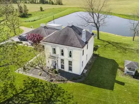 Circa 1880 Renovated Home For Sale on 6.5 Acres in IN Under $625K - OLD HOUSE CALLING Old Mansions For Sale, Historic Farmhouse, Bank Barn, Historic Homes For Sale, Newly Remodeled Kitchens, Old Mansions, Old Houses For Sale, Mansions For Sale, Victorian Houses