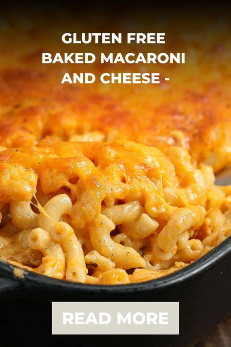 Gluten and Lactose Free Baked Macaroni and Cheese gives you the ooey gooey comfort of a creamy mac and cheese without the lactose. Lactose Free Mac And Cheese Recipe, Lactose Free Mac And Cheese, Creamy Baked Mac And Cheese, Gluten Free Mac And Cheese, Gluten Free Items, Baked Macaroni And Cheese, Cheese Dinner, Creamy Mac And Cheese, Baked Macaroni