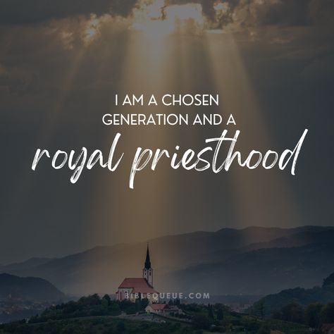 Chosen Generation, Royal Priesthood, Christian Affirmations, Daily Affirmations, Positive Affirmations, Bible Quotes, Affirmations, Quick Saves